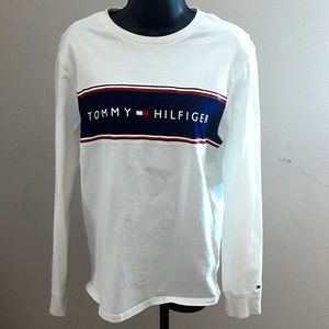 Tommy Hilfiger size small white long sleeve shirt